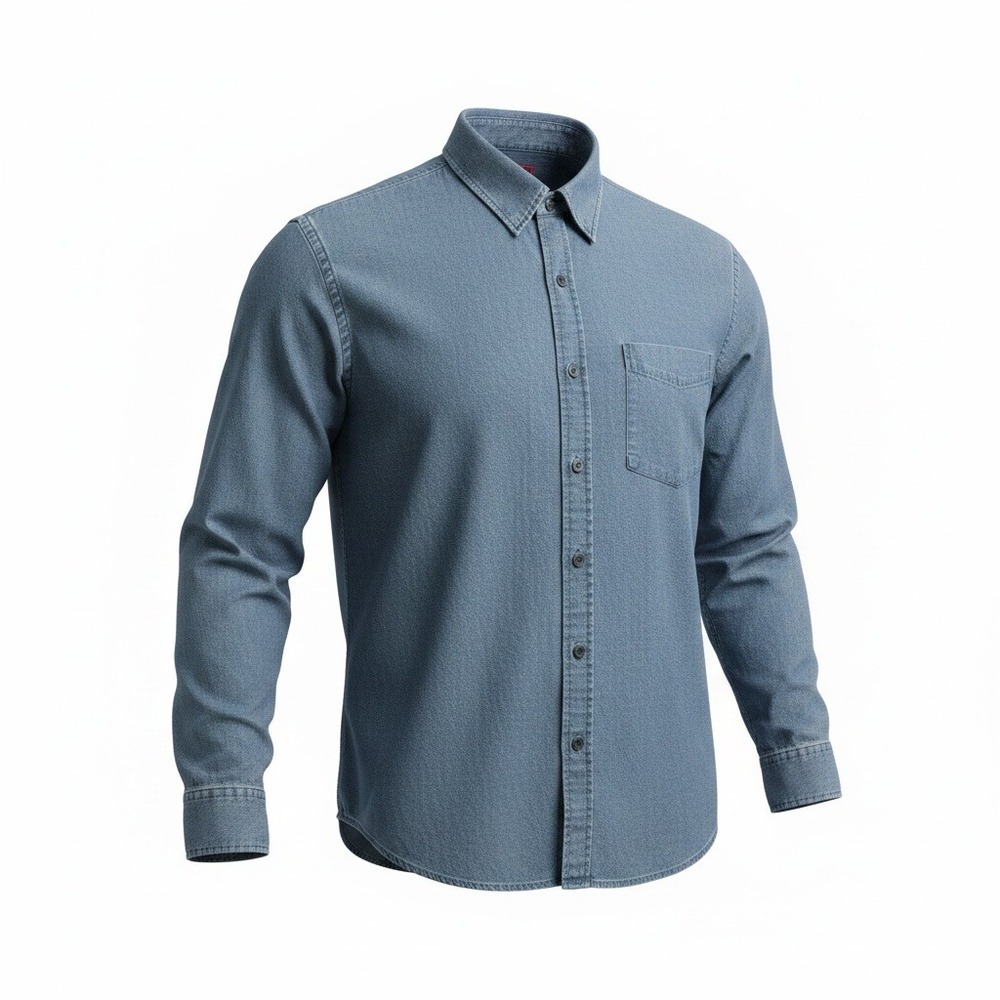 UNTUCKit Button Down Shirt Mens XXXL Blue Chambray Long Sleeve Casual Classic